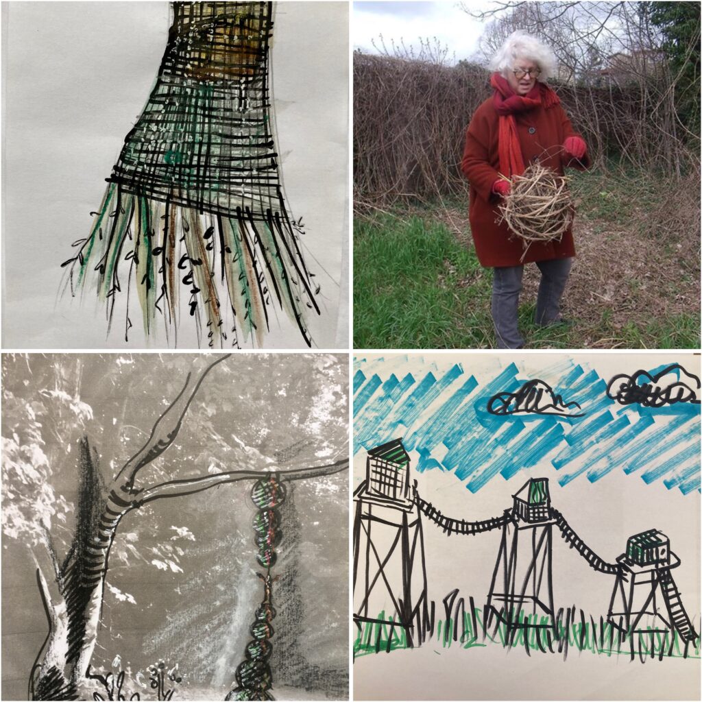 dessins Land art